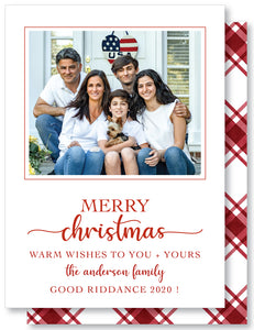 Holiday Classic Watercolor Plaid Red
