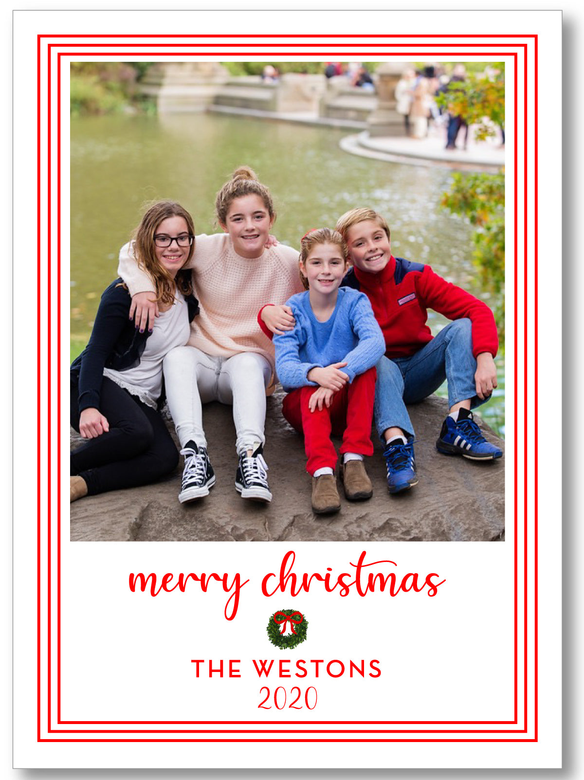Holiday Triple Stripe Red