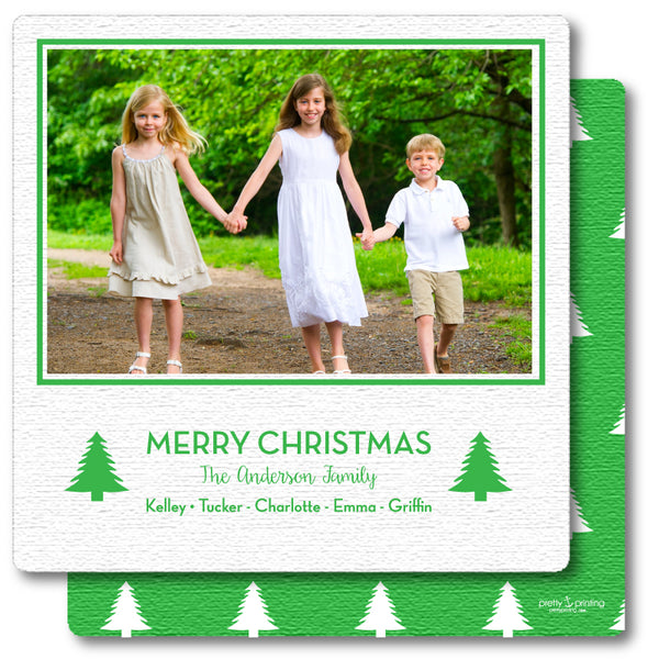 Holiday Photo Card Merriest Trees