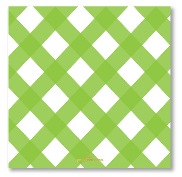 Holiday Photo Card Classic Border Lime + Aqua