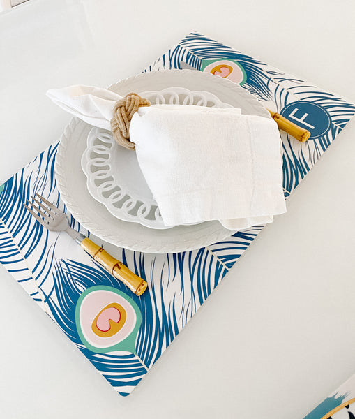 Laminated Placemat - Palm Print