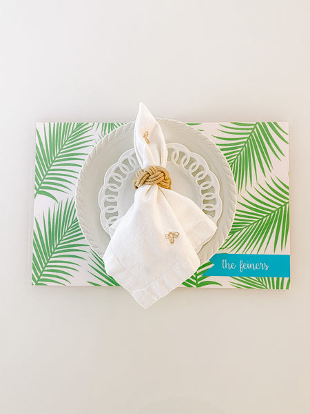 Laminated Placemat - Palm Print
