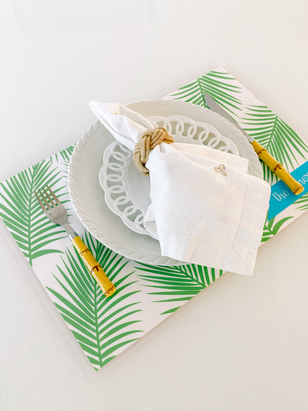 Laminated Placemat - Palm Print