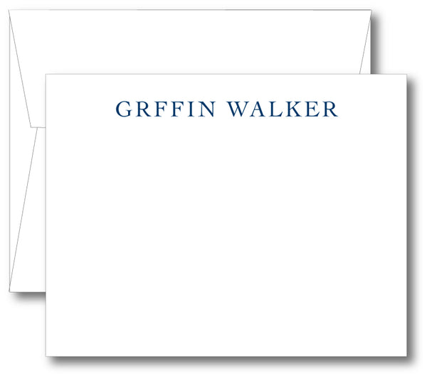 Classic Notecard - Name Roman (click for more colors options)