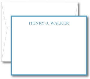 Classic Notecard - Name Classic Print Border (click for more colors options)