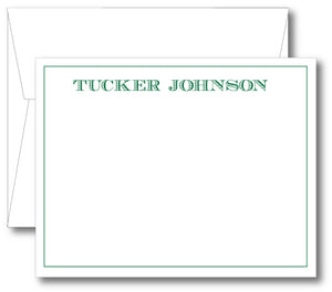 Classic Notecard - Name Classic Print (click for more colors options)