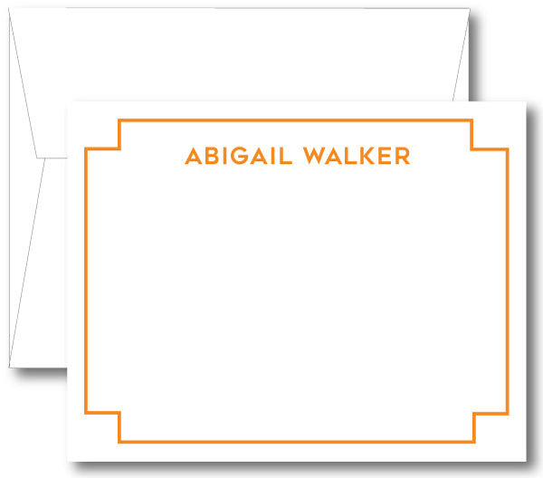 Classic Notecard - Square Border (click for more colors options)