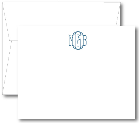 Classic Monogram Notecard - Royal (click for more colors options)