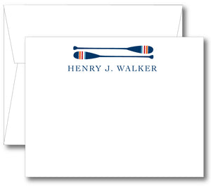 Classic Notecard - Crew Oars (click for more colors options)