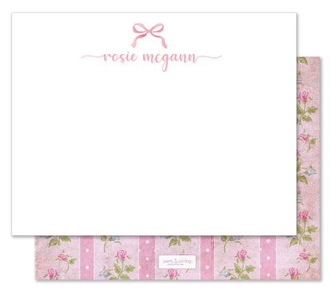 Notecard Double Sided - Loveshack Inspired Pink Floral