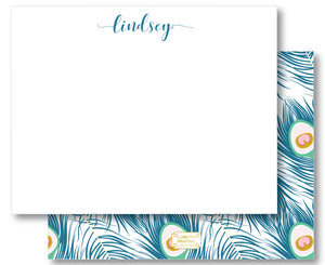 Notecard Double Sided - Peacock