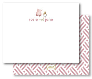 Notecard Double Sided - Sisters Onsie Rattle Boho