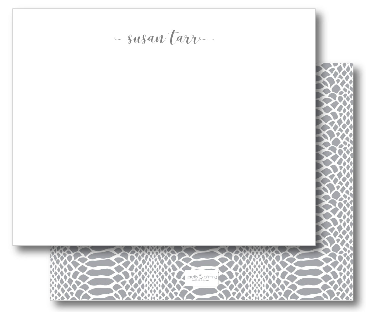 Notecard Double Sided - Snakeskin