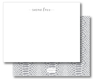Notecard Double Sided - Snakeskin