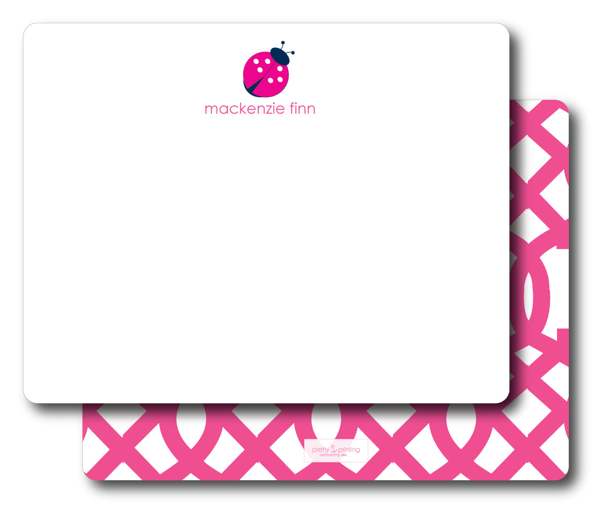 Notecard Double Sided - Ladybug
