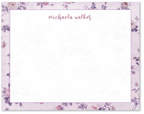 Notecard Loveshack Inspired Floral Lavender