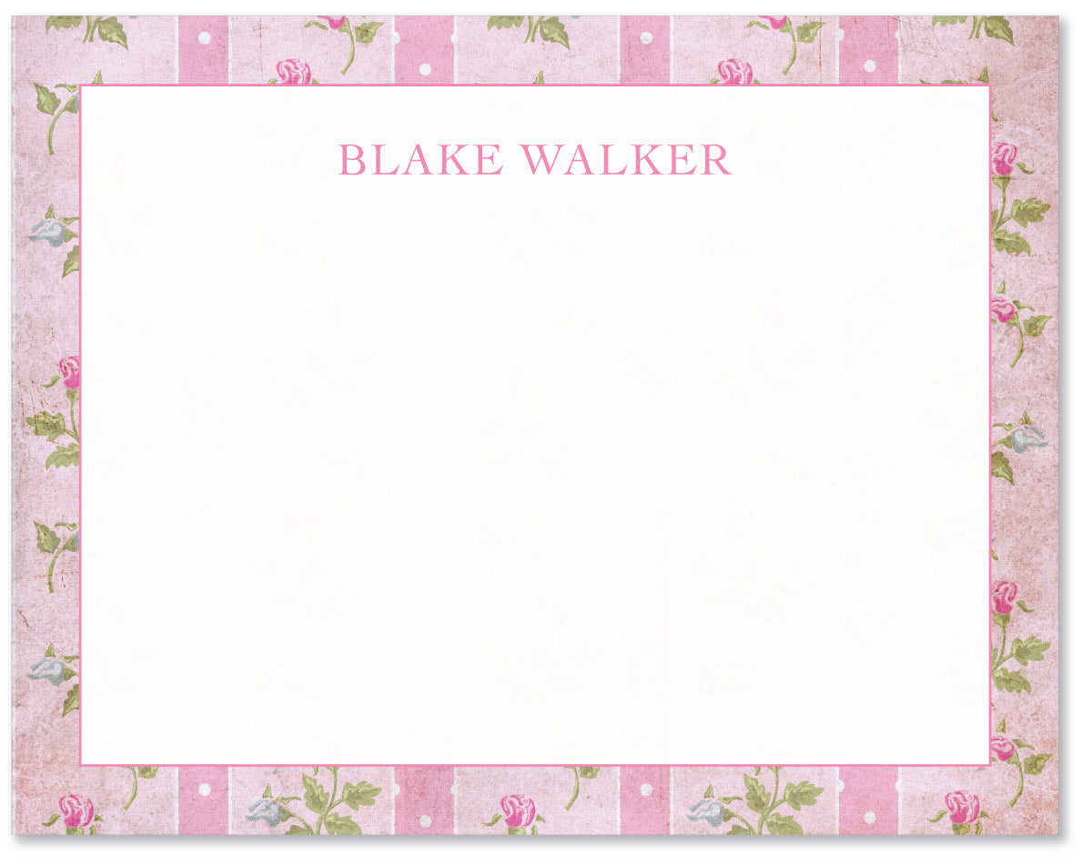 Notecard Loveshack Inspired Floral Pink