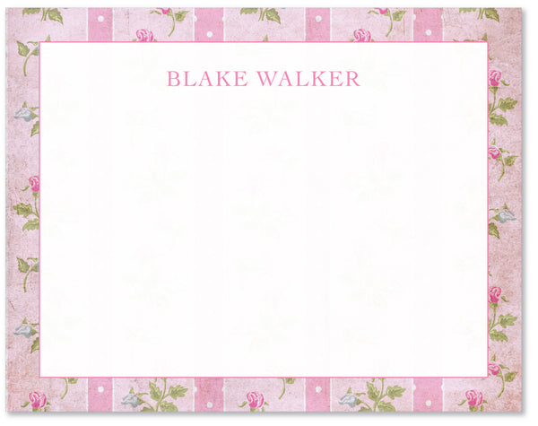 Notecard Loveshack Inspired Floral Pink