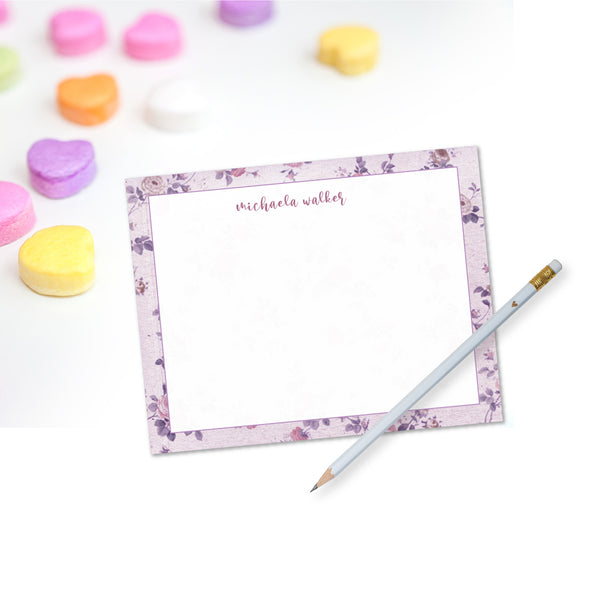 Notecard Loveshack Inspired Floral Lavender