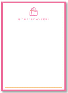 Notepad - Boat Tote Pink