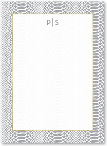 Notepad - Snake Skin Grey