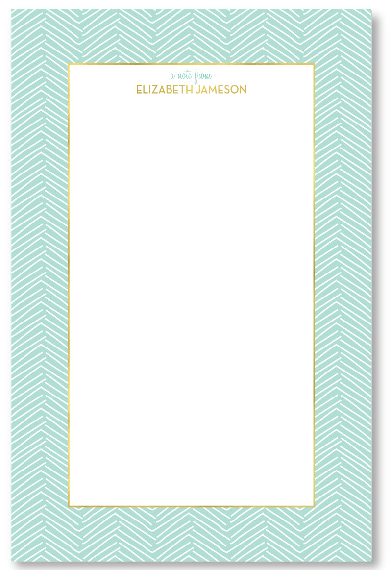 Notepad - Herringbone Mint