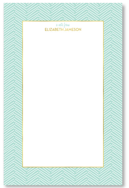 Notepad - Herringbone Mint
