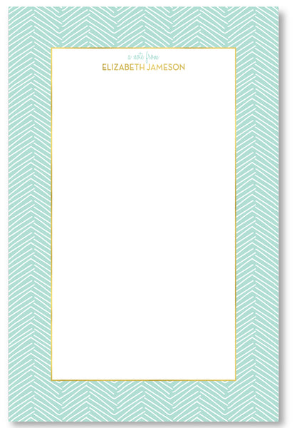 Notepad - Herringbone Mint