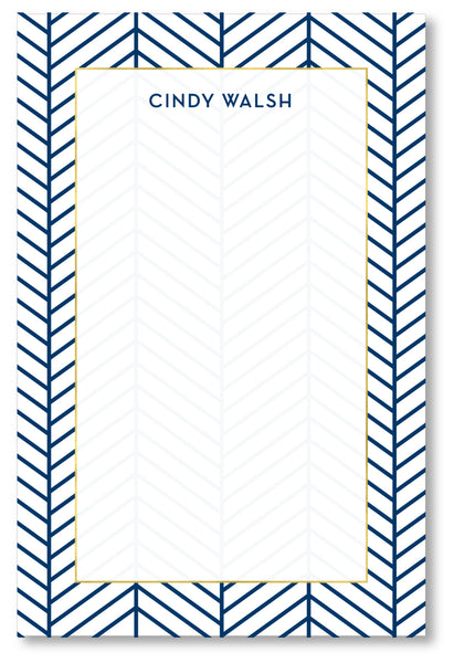 Notepad - Herringbone Navy