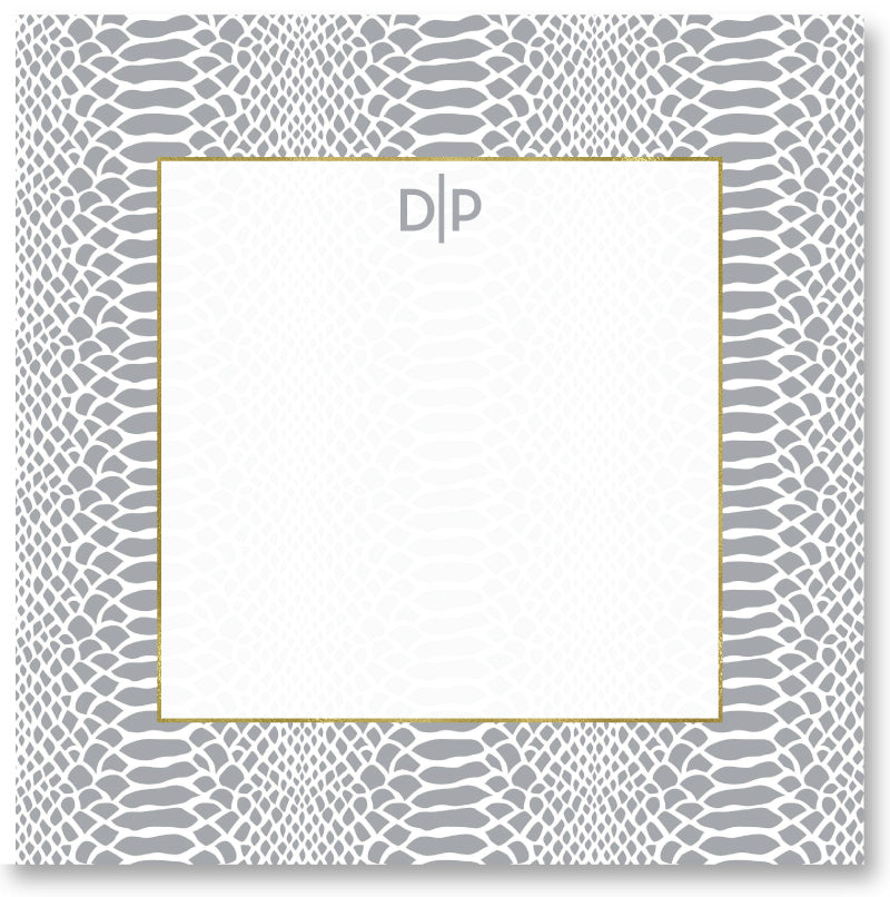 Square Notepad - Snakeskin