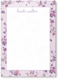 Notepad - Loveshack Inspired Lavender floral