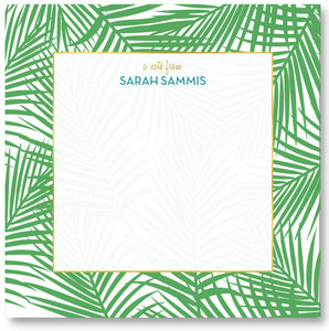 Square Notepad - Bal Harbour Palm Leaf