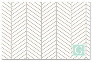 Laminated Placemat - Herringbone Tan