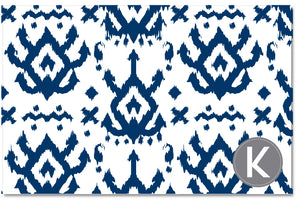 Laminated Placemat - Island Ikat Navy