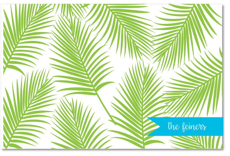 Laminated Placemat - Palm Print
