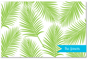Laminated Placemat - Palm Print