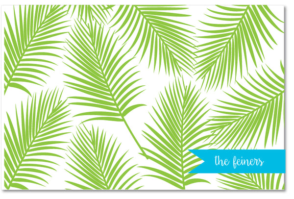 Laminated Placemat - Palm Print
