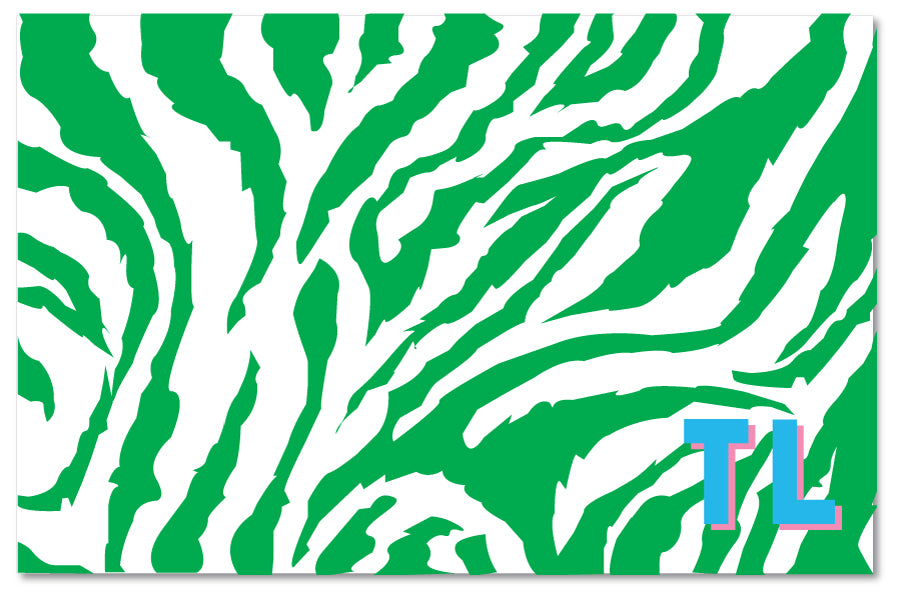 Cutting Board - Zebra Green