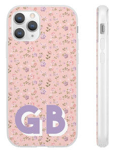 Flexible Phone Case Rubber Protective Love Shack Fancy Inspired Disty Floral Pink