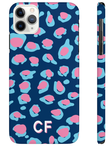 Phone Case - Leopard Navy