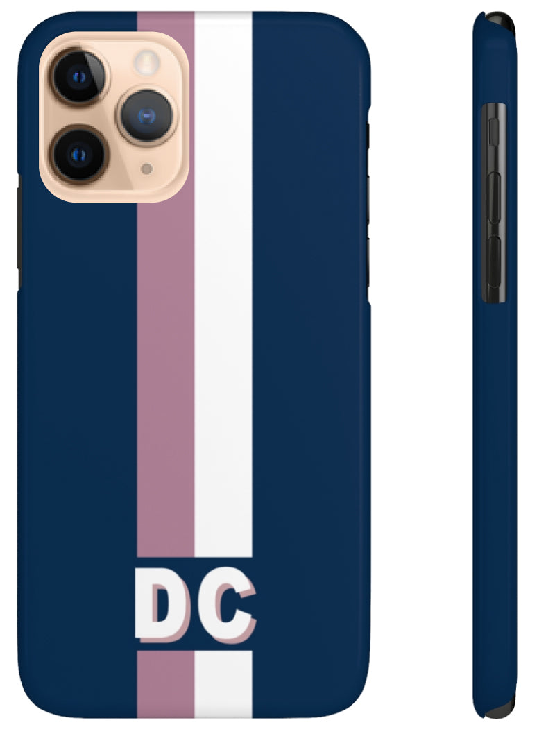 Phone Case - Navy Racing Stripe