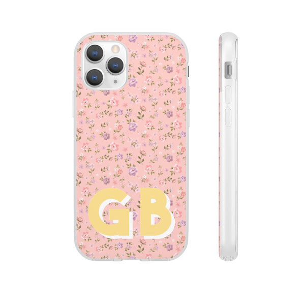 Flexible Phone Case Rubber Protective Love Shack Fancy Inspired Disty Floral Pink