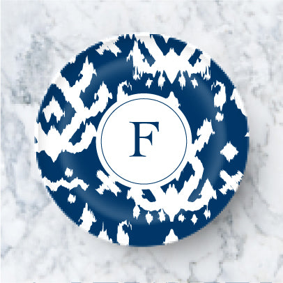 Plate - Island Ikat Navy