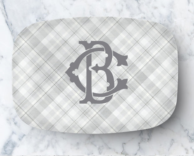 Platter - Chic Grey Plaid