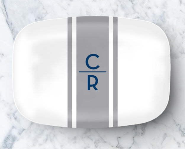 Platter - Racing Stripe White Background (click for more colors)