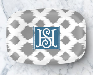 Platter - Classic Ikat Grey
