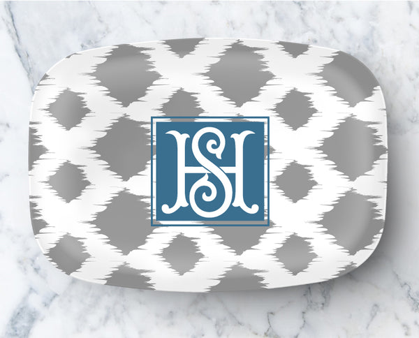 Platter - Classic Ikat Grey