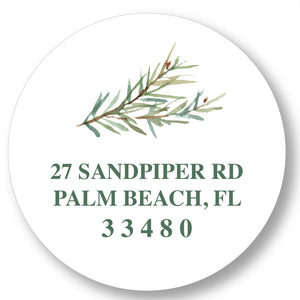 Address Label Rustic Fern