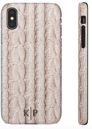 Phone Case - Cable Knit Cream