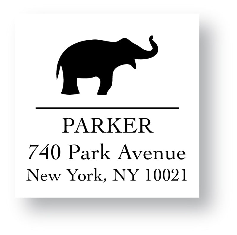 Self Inking Address Stamp - Elephant